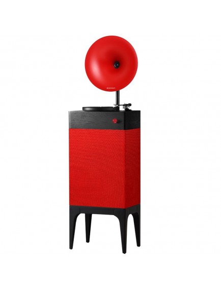 Fennessy i5 Bluetooth Hoparlörlü 110W Hi-Fi Retro Pikap Plakçalar Turntable, Kırmızı