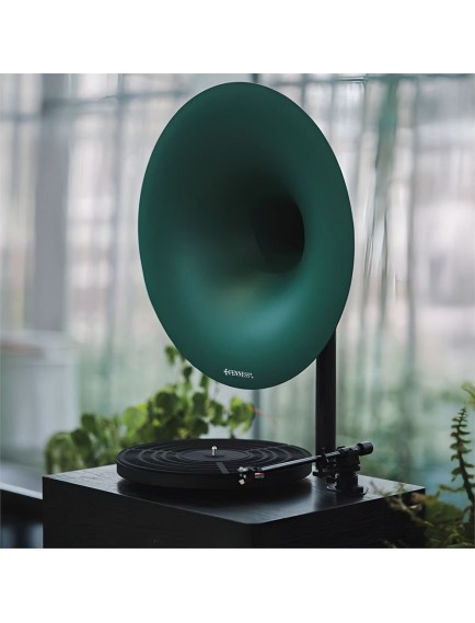 Fennessy i5 Bluetooth Hoparlörlü 110W Hi-Fi Retro Pikap Plakçalar Turntable, Yeşil