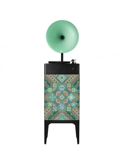 Fennessy i5 Bluetooth Hoparlörlü 110W Hi-Fi Retro Pikap Plakçalar Turntable, Miracle National library of China