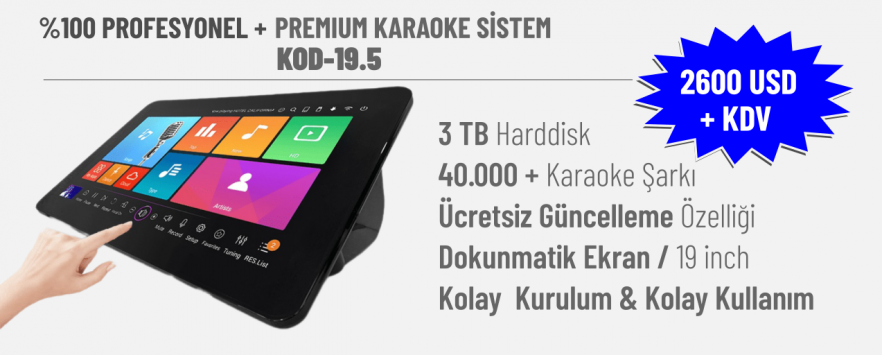 Kod-19.5 Karaoke Makinesi