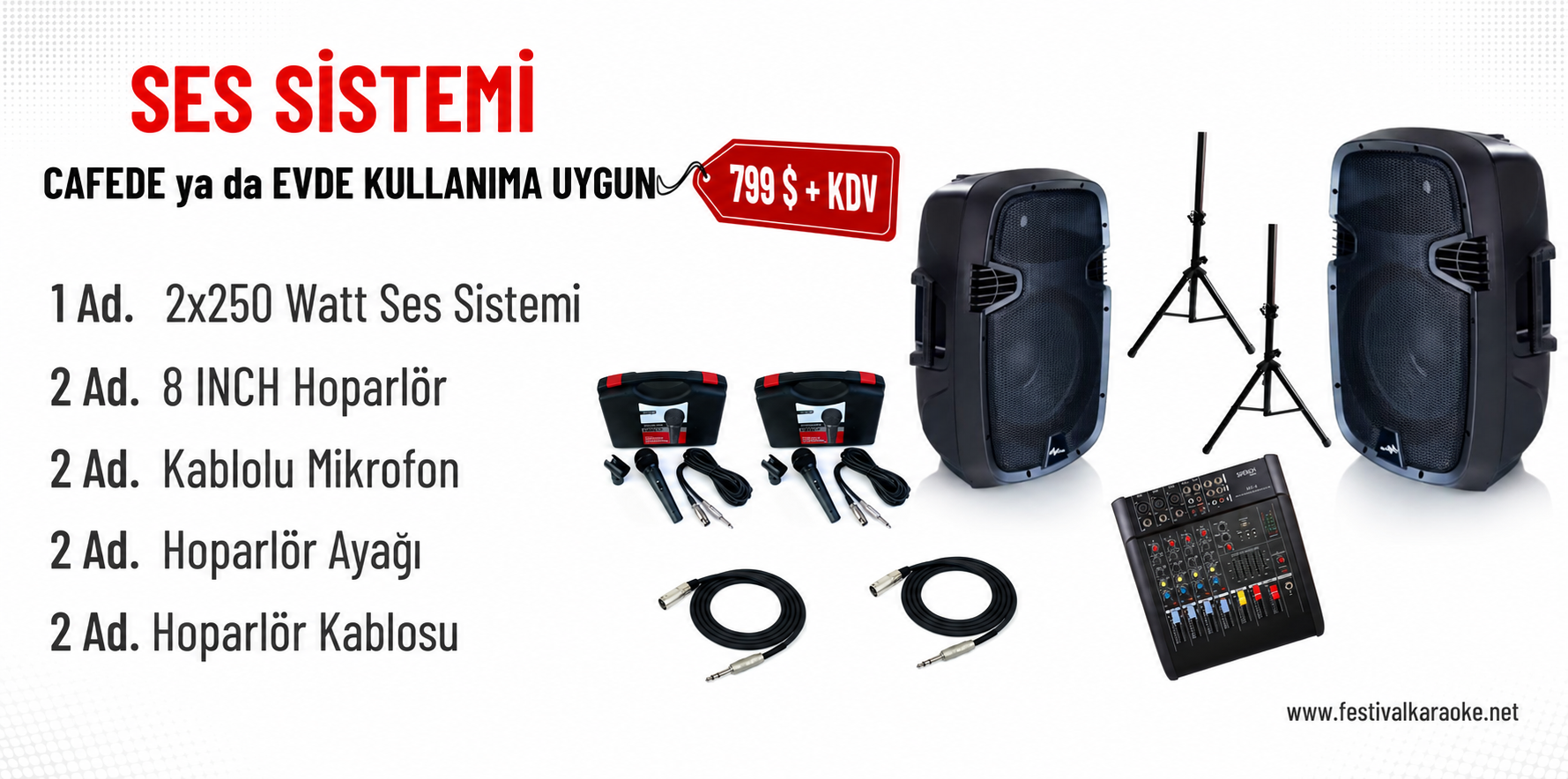 Paket Ses Sistemi 799 USD