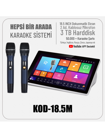Karaoke Makinesi KOD 18.5M