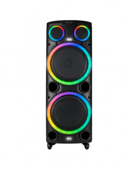  Hp 962 Büyük Boy Şarjlı Taşınabilir Bluetooth Parti Hoparlörü 2*12 inç Extra Bass