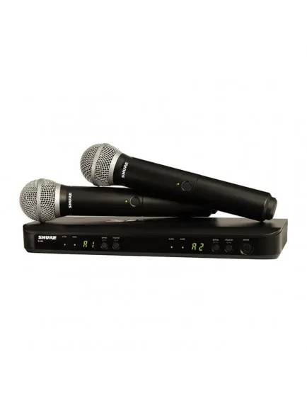 Shure BLX288E/PG58 Kablosuz Çift El Mikrofon Seti