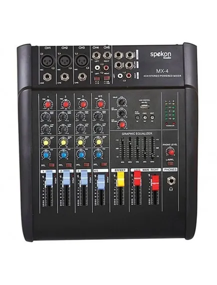 Spekon MX-8B 8 Kanal Power Mikser 2x350 Watt